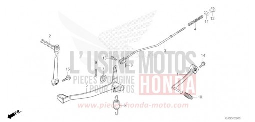 PEDALE DE FREIN/BIE. DE DEMARREUR DE KICK CRF50FN de 2022